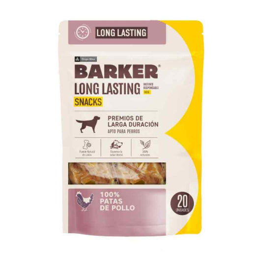 Barker Long Lasting Snacks Patas De Pollo (20 Und)